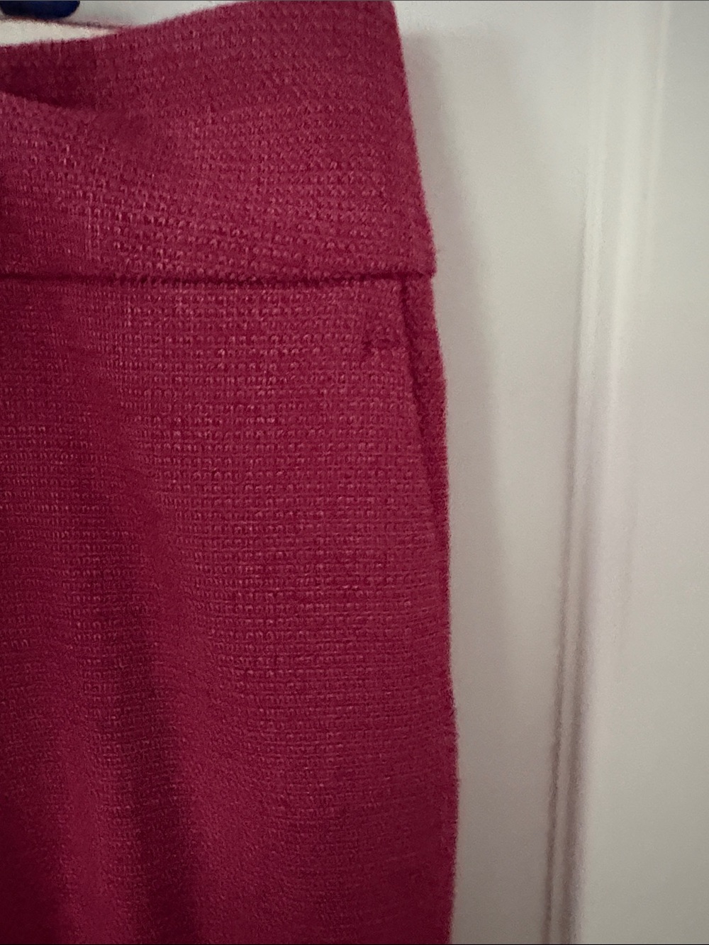 LOFT Raspberry-Red Straight-Leg Pants - Picture 5 of 8